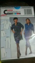 4201 BURDA UNCUT CASUAL TOP, SKIRT LENGTHS, PANTS KNIT PATTERN 12-22